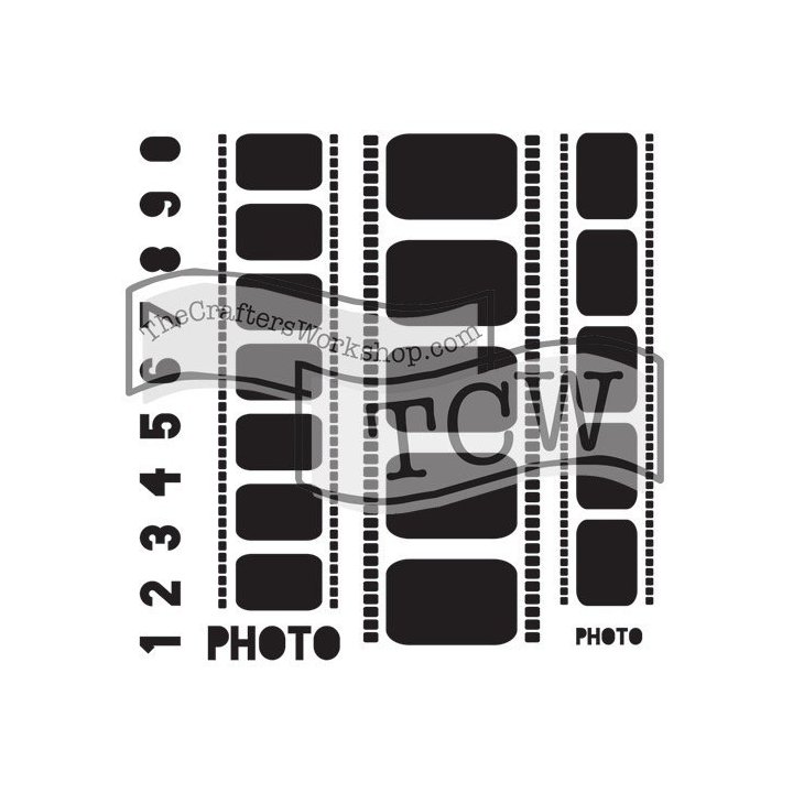 Szablon Mini Taśmy Filmowe 15,2 cm
